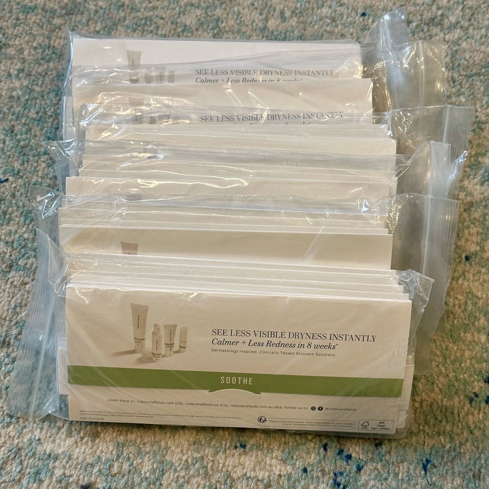 Set of 30 Single-Use Rodan+Fields “Soothe” Regimen Samples - 30 Day Supply!